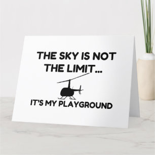 Carte De Remerciements Hélicoptère SKY