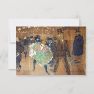 Carte De Remerciements Henri de Toulouse-Lautrec - Danse à la Rouge