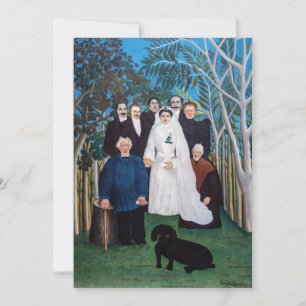 Carte De Remerciements Henri Rousseau - La fête de mariage
