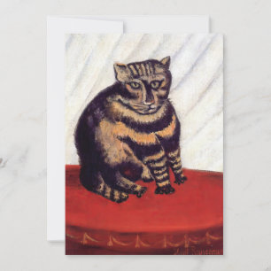 Carte De Remerciements Henri Rousseau - Le Chat Tigre