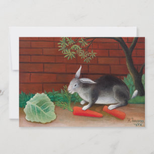 Carte De Remerciements Henri Rousseau - Le repas du lapin