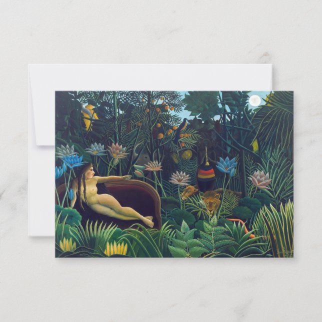 Carte De Remerciements Henri Rousseau - Le Rêve / Le Reve (Devant)