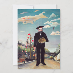 Carte De Remerciements Henri Rousseau - Moi Portrait-Paysage