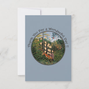 Carte De Remerciements Henri Rousseau Tiger & Bull Party Items Collection