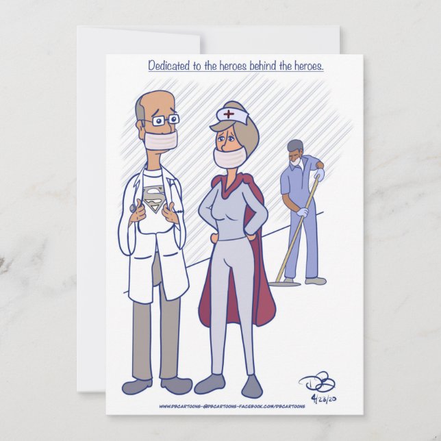 Carte De Remerciements Héros (Devant)