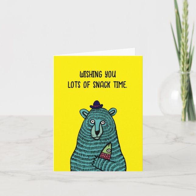 Carte De Remerciements Heure de la collation (Devant)