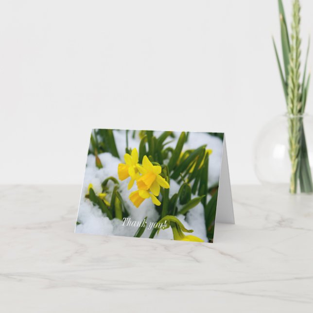Carte De Remerciements Heure du printemps (Devant)
