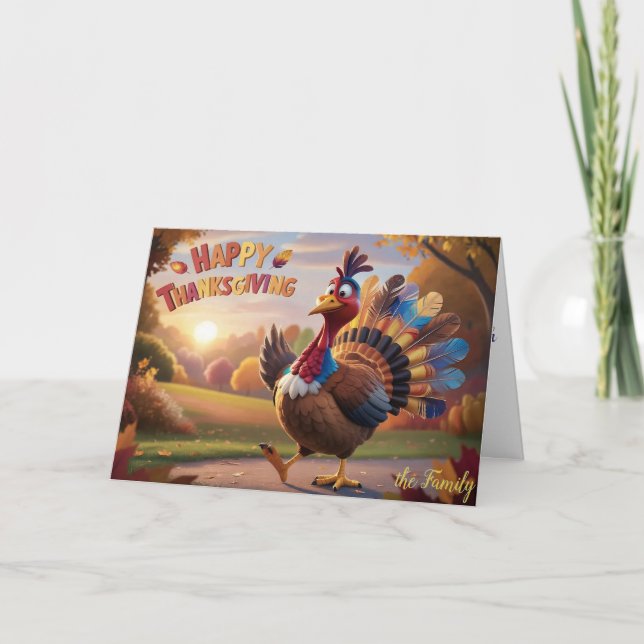 Carte De Remerciements Heureux, béni et obsédé par la Turquie (Devant)