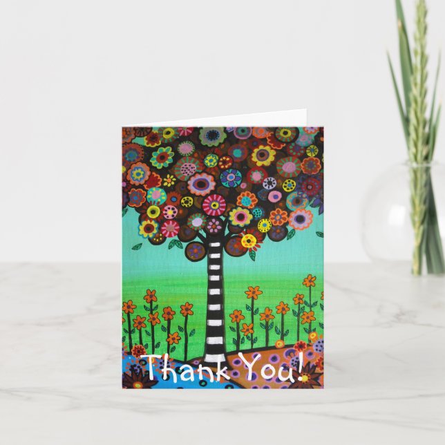 Carte de remerciements HEUREUX d'ARBRE (Devant)