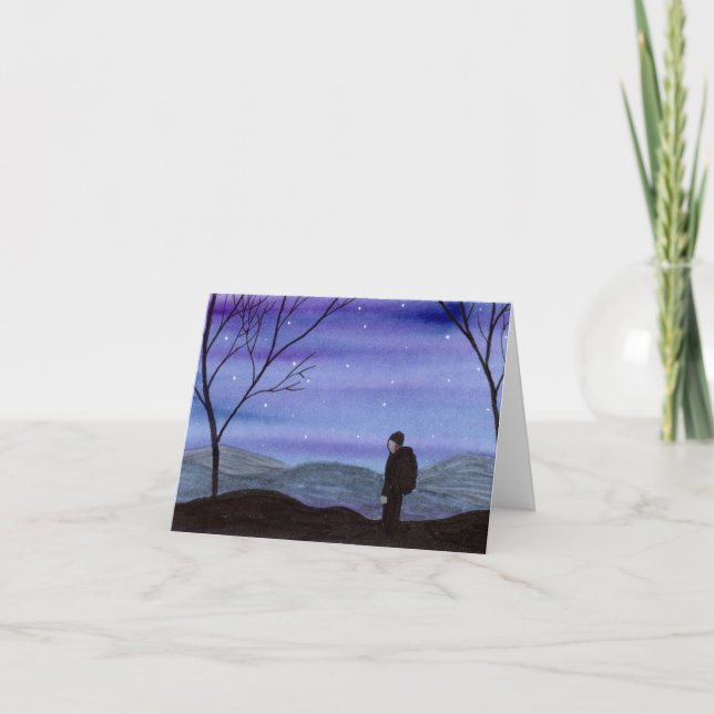 Carte De Remerciements Hiker (Devant)