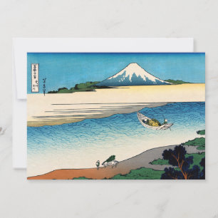 Carte De Remerciements Hokusai - rivière Tama dans la province de Musashi