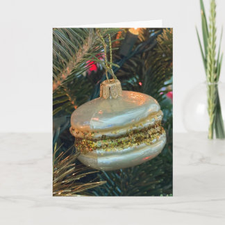 Carte De Remerciements Holiday Macaron Christmas Tree Ornament Card