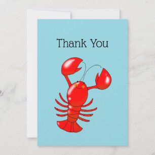 Carte De Remerciements Homard mignon