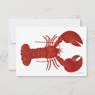 Carte De Remerciements Homard rouge