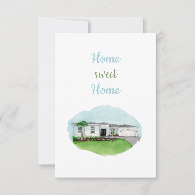 Carte De Remerciements Home Sweet Home Card (Devant)