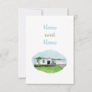 Carte De Remerciements Home Sweet Home Card