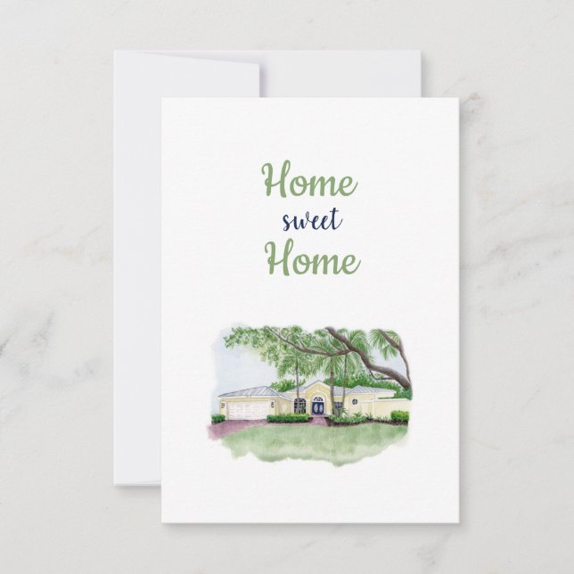 Carte De Remerciements Home Sweet Home Card (Devant)