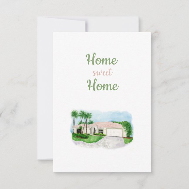 Carte De Remerciements Home Sweet Home Card (Devant)