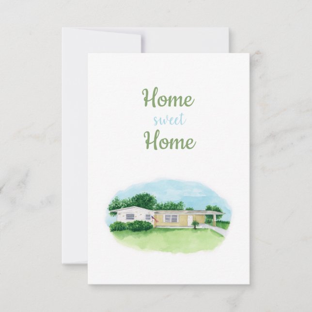 Carte De Remerciements Home Sweet Home Card (Devant)