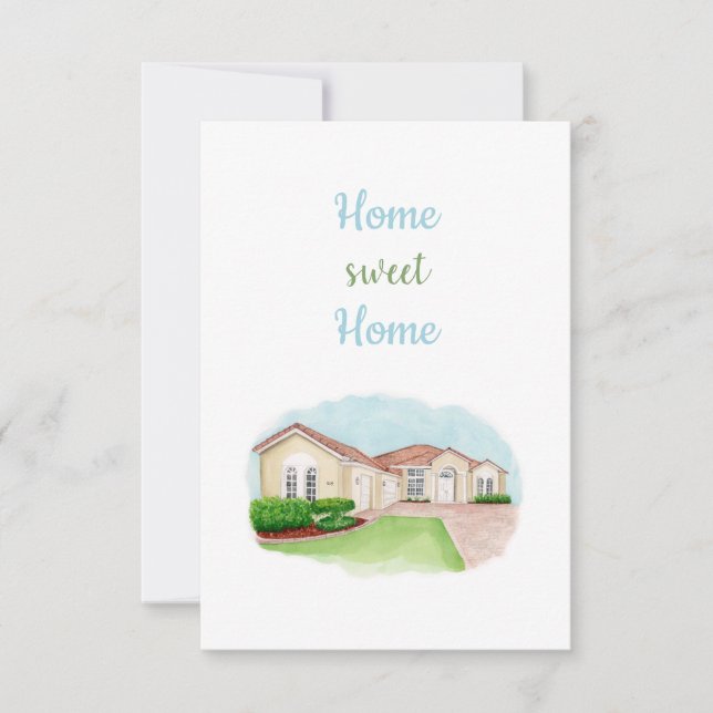 Carte De Remerciements Home Sweet Home Card (Devant)
