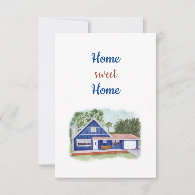 Carte De Remerciements Home Sweet Home Card (Devant)