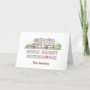 Carte De Remerciements Home Sweet Motorhome Card