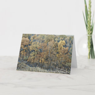Carte De Remerciements Hommage de Feuillage-Un de chute à Van Gogh