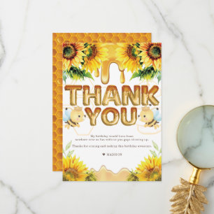 Carte De Remerciements Honey Bee Anniversaire I Baby shower