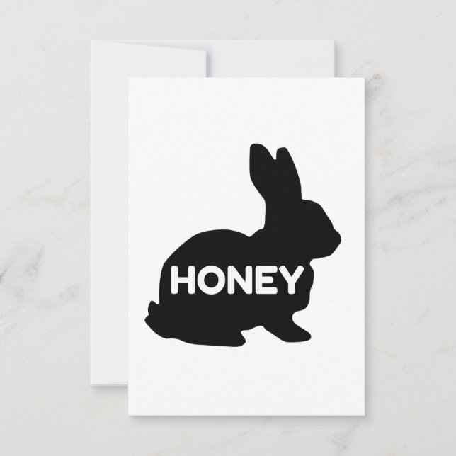 Carte De Remerciements Honey Bunny Cute Funny (Devant)