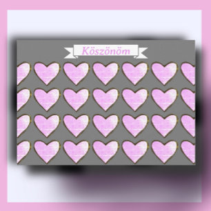Carte de remerciements hongrois