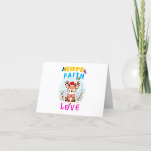 Carte De Remerciements Hope Faith Love