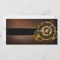 Horloge Steampunk avec des engrenages anciens