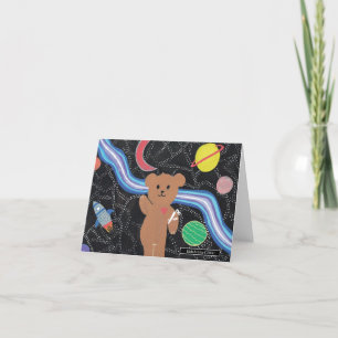 Carte De Remerciements Hors de ce Monde - Art pour enfants pour CHOC