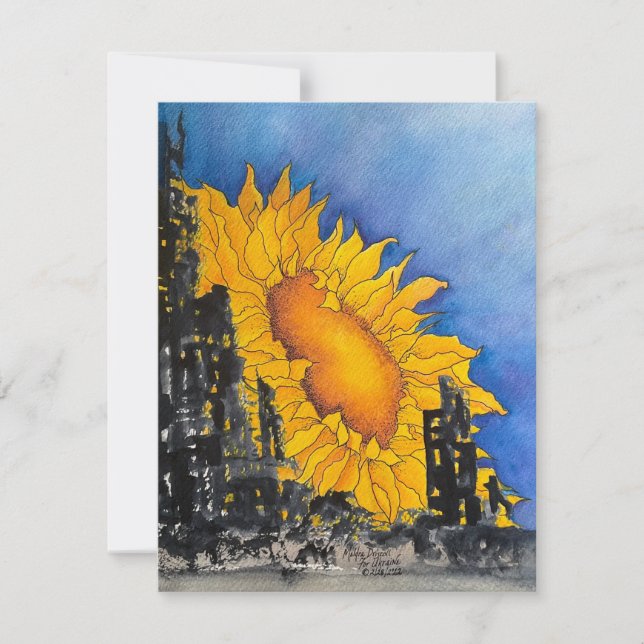 Carte De Remerciements Hors des ruines (Devant)