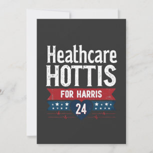 Carte De Remerciements Hôtes De Soins De Santé Pour Harris 24 Kamala Walz