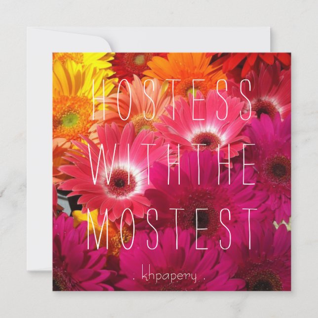 Carte De Remerciements Hôtesse avec le Mostest !Carte de remerciements (Devant)