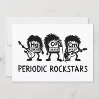 Humour de chimie des rockstars périodiques