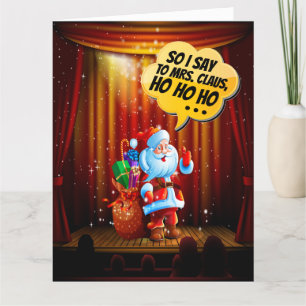 Carte De Remerciements Humour de Noël Big Card Rev 2