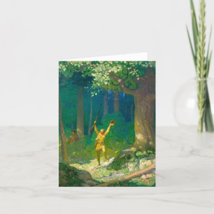 Carte De Remerciements Huntsman par Newell Convers Wyeth