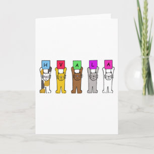 Carte De Remerciements Hvala remercie serbe croate bosniaque Slovénie