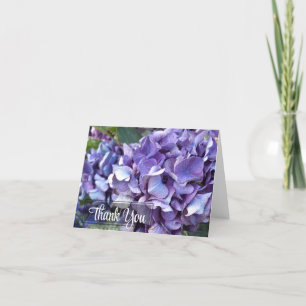 Carte De Remerciements Hydrangea Fleur Violette