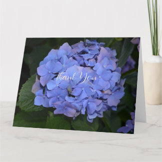 Carte De Remerciements Hydrangea Rustique Violet 