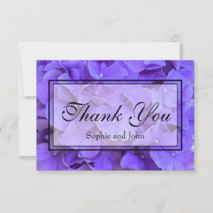 Carte De Remerciements Hydrangeas Lavande lilas