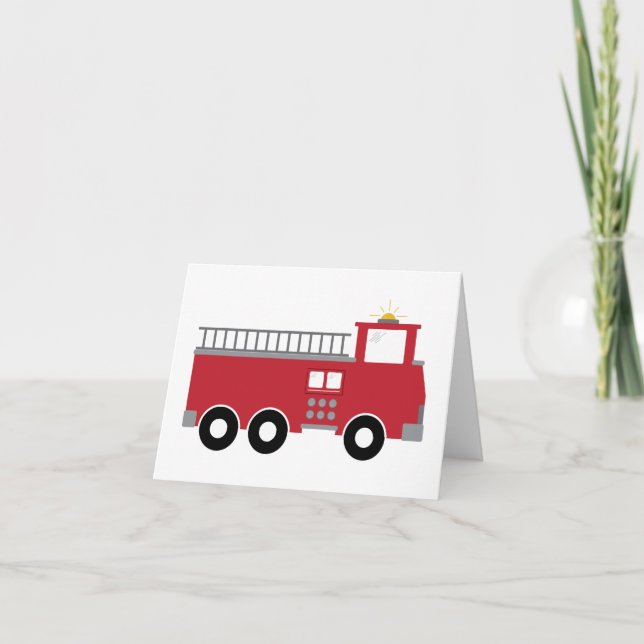 Carte De Remerciements Hydrant de feu (Devant)