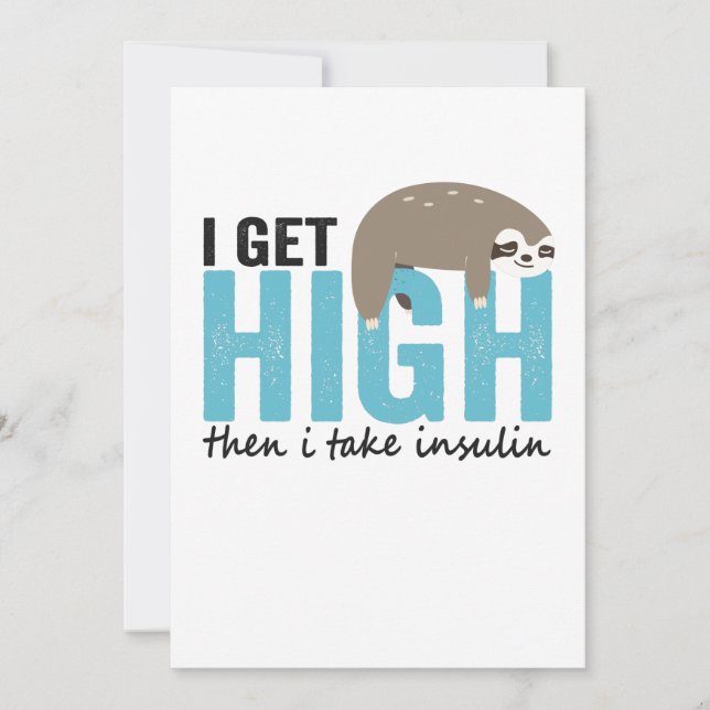 Carte De Remerciements I Get High Then I (Devant)