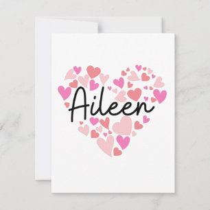 Carte De Remerciements I love Aileen