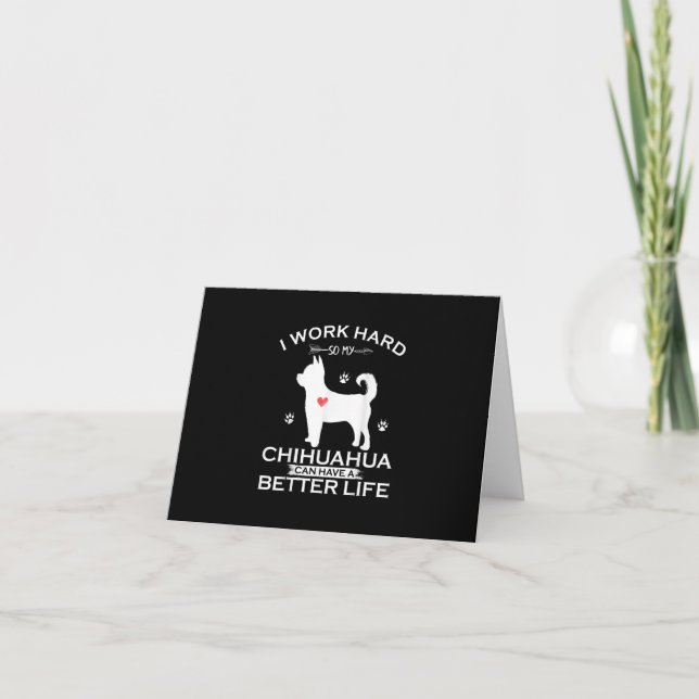 Carte De Remerciements I Work Hard So (Devant)