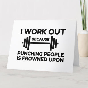 Carte De Remerciements I Work Out