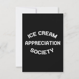 Carte De Remerciements Ice Cream Appreciation Society été amusant