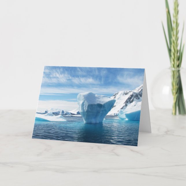 Carte De Remerciements Icebergs de l'Antarctique (Devant)